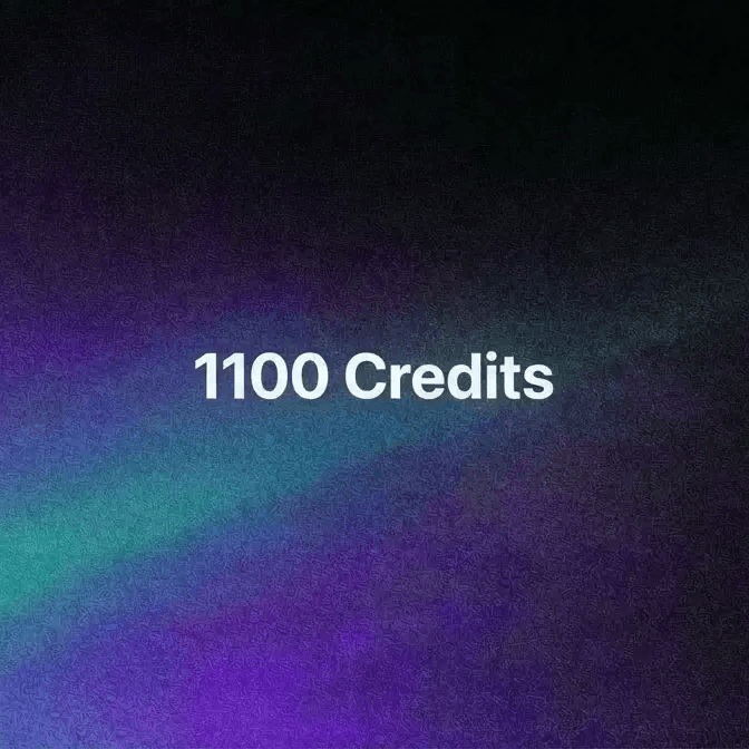 1100 Credits