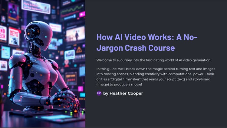 How AI Video Works: A No-Jargon Crash Course