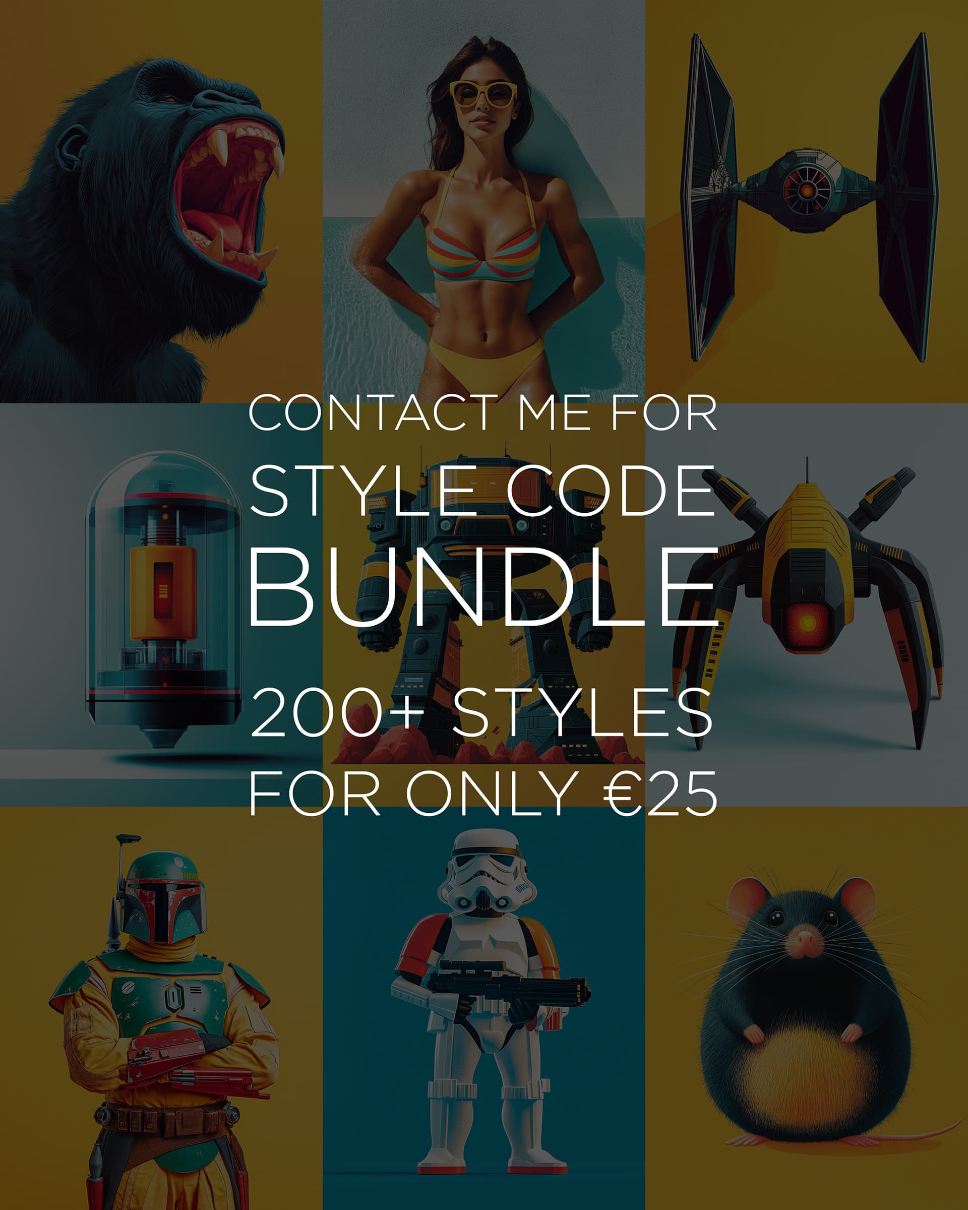 200+ MIDJOURNEY STYLE CODES