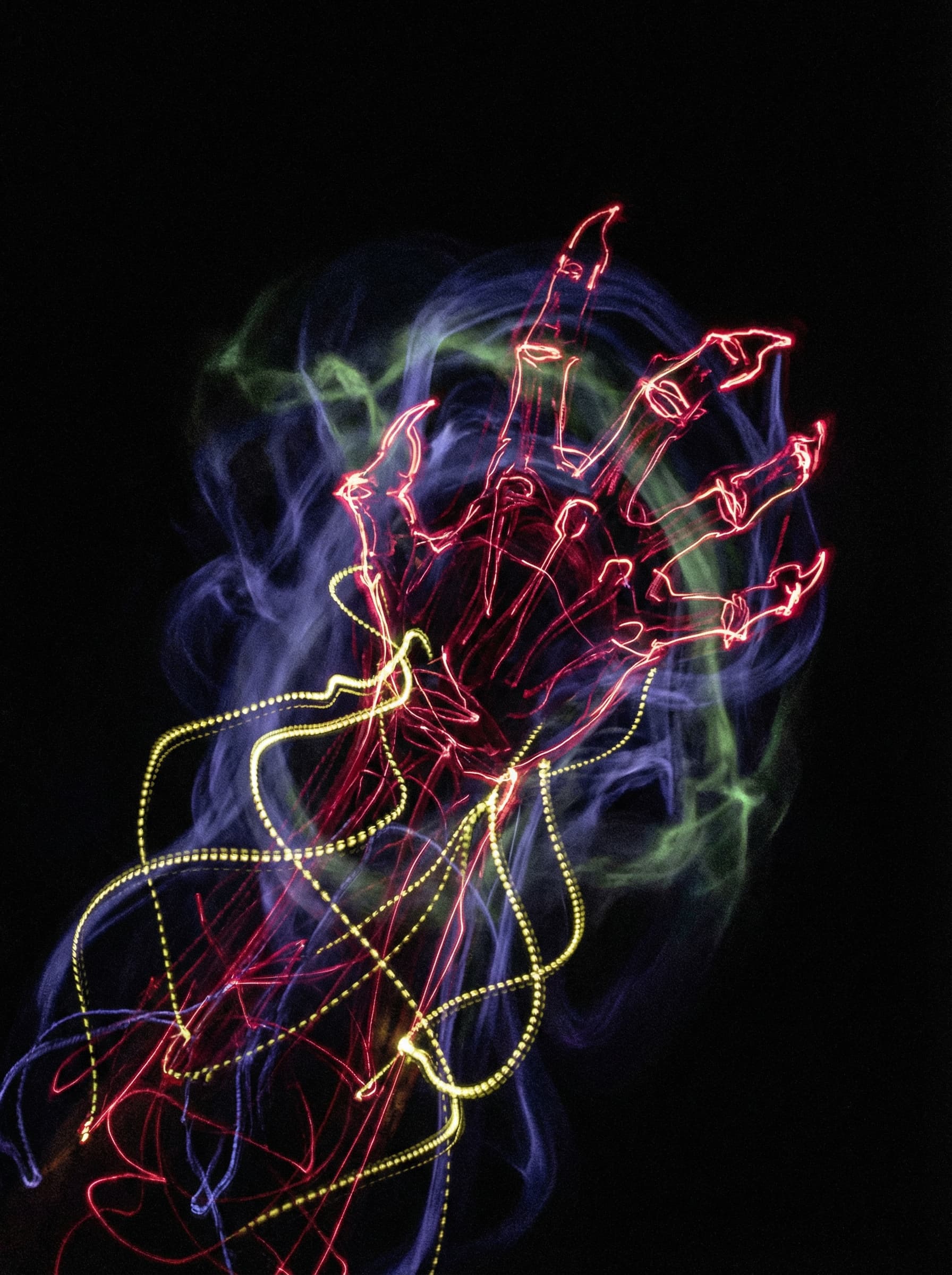 Abstract Light Painting Portrait
