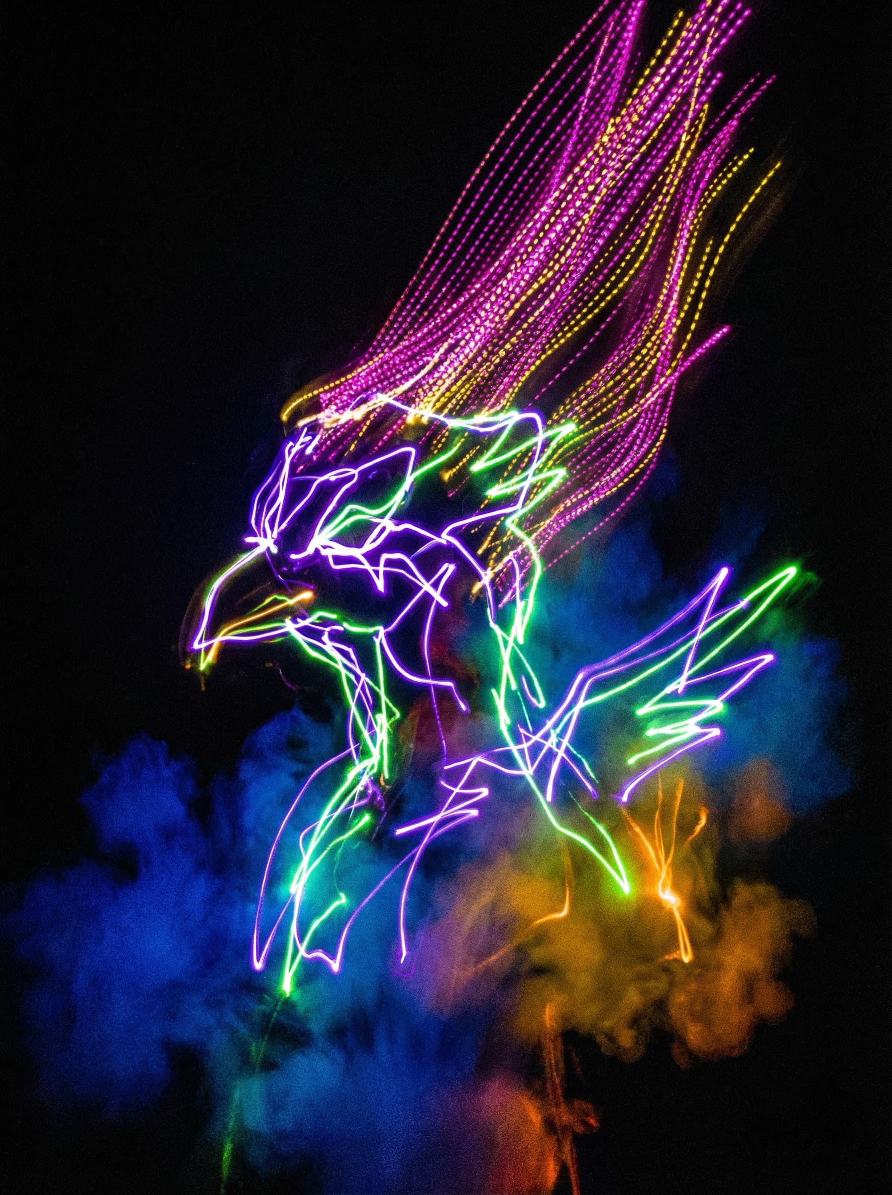 Abstract Light Painting Portrait