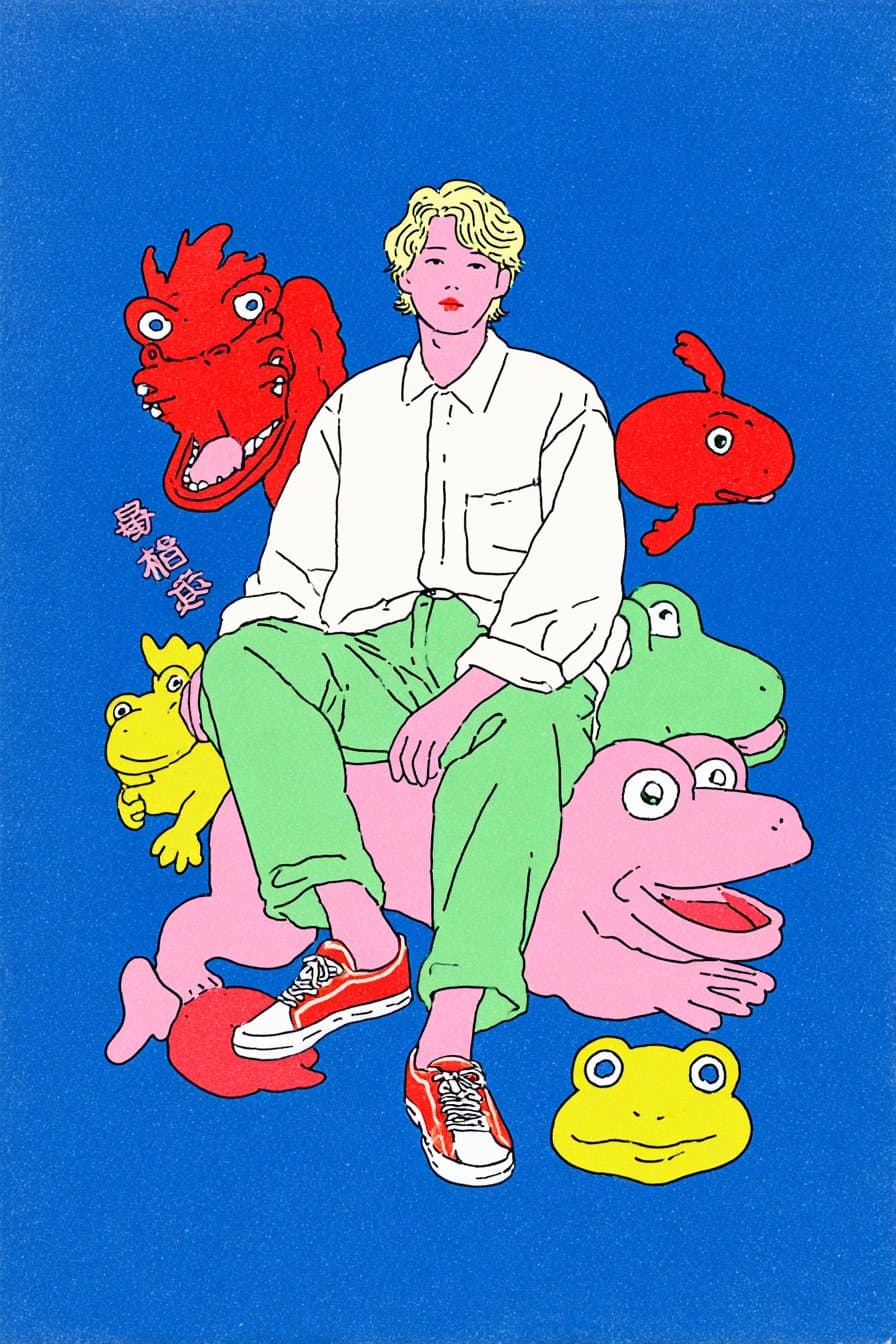 Character with creatures
