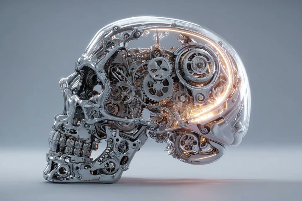 Radiant Mechanical Skull