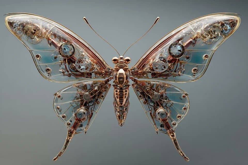 Filigree Glass Butterfly
