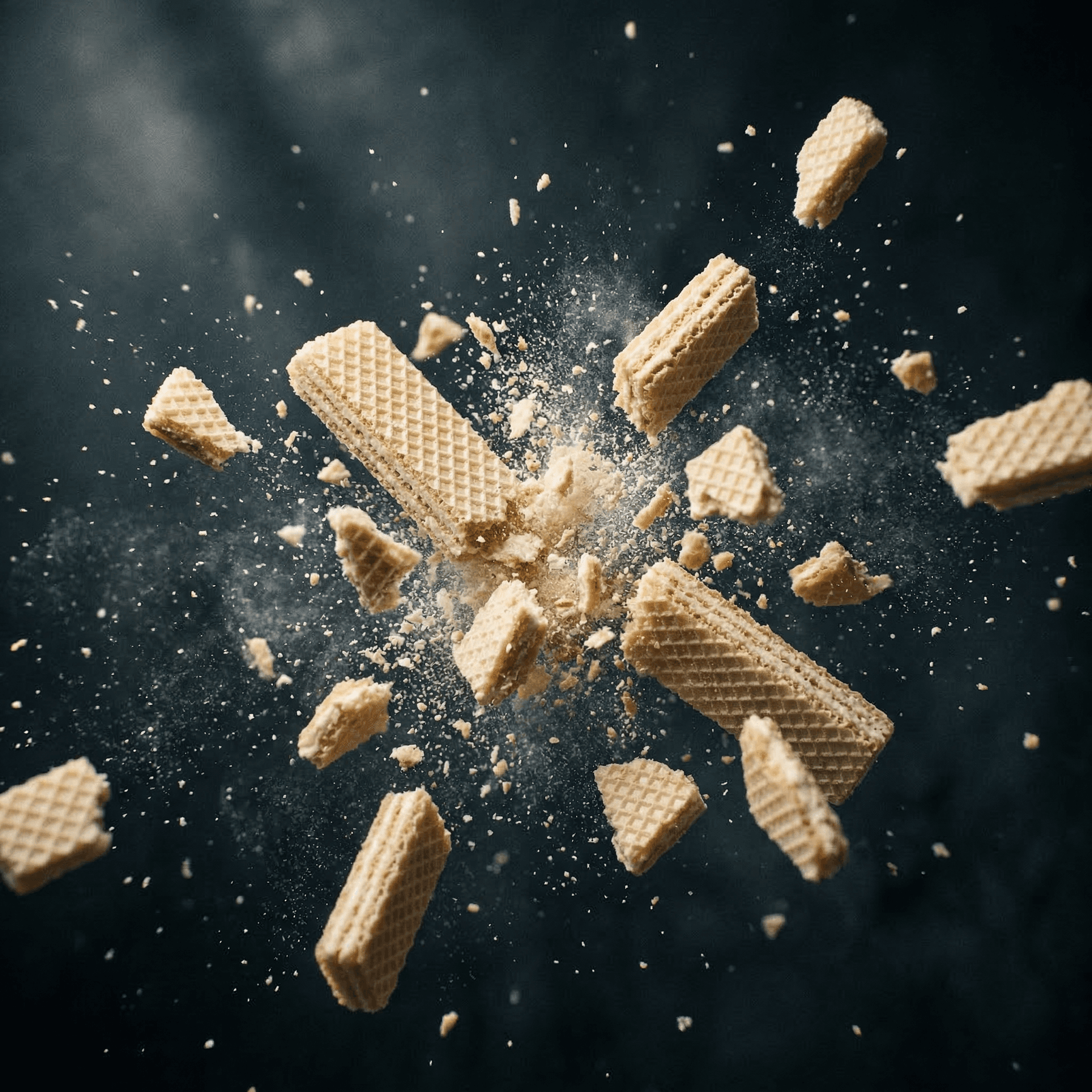 Breaking Vanilla Wafer Biscuits