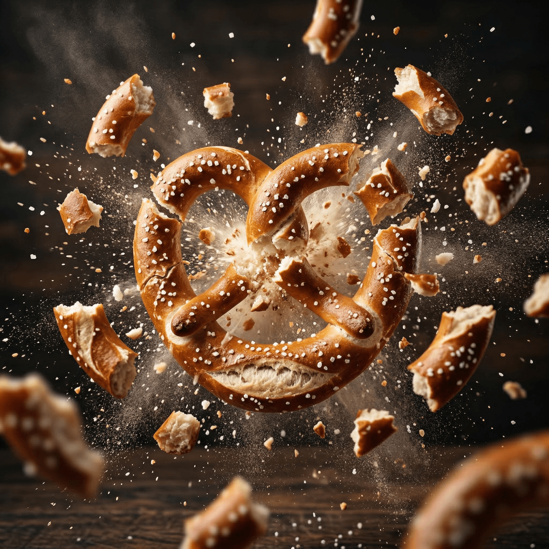 Exploding Salted Soft Pretzel