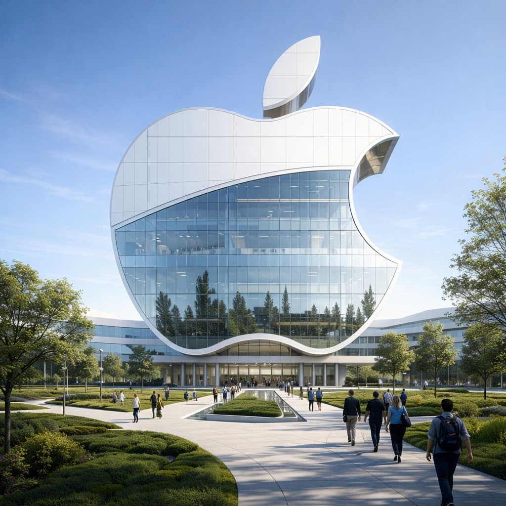 Apple Shaped Modern Corporate Headquarters