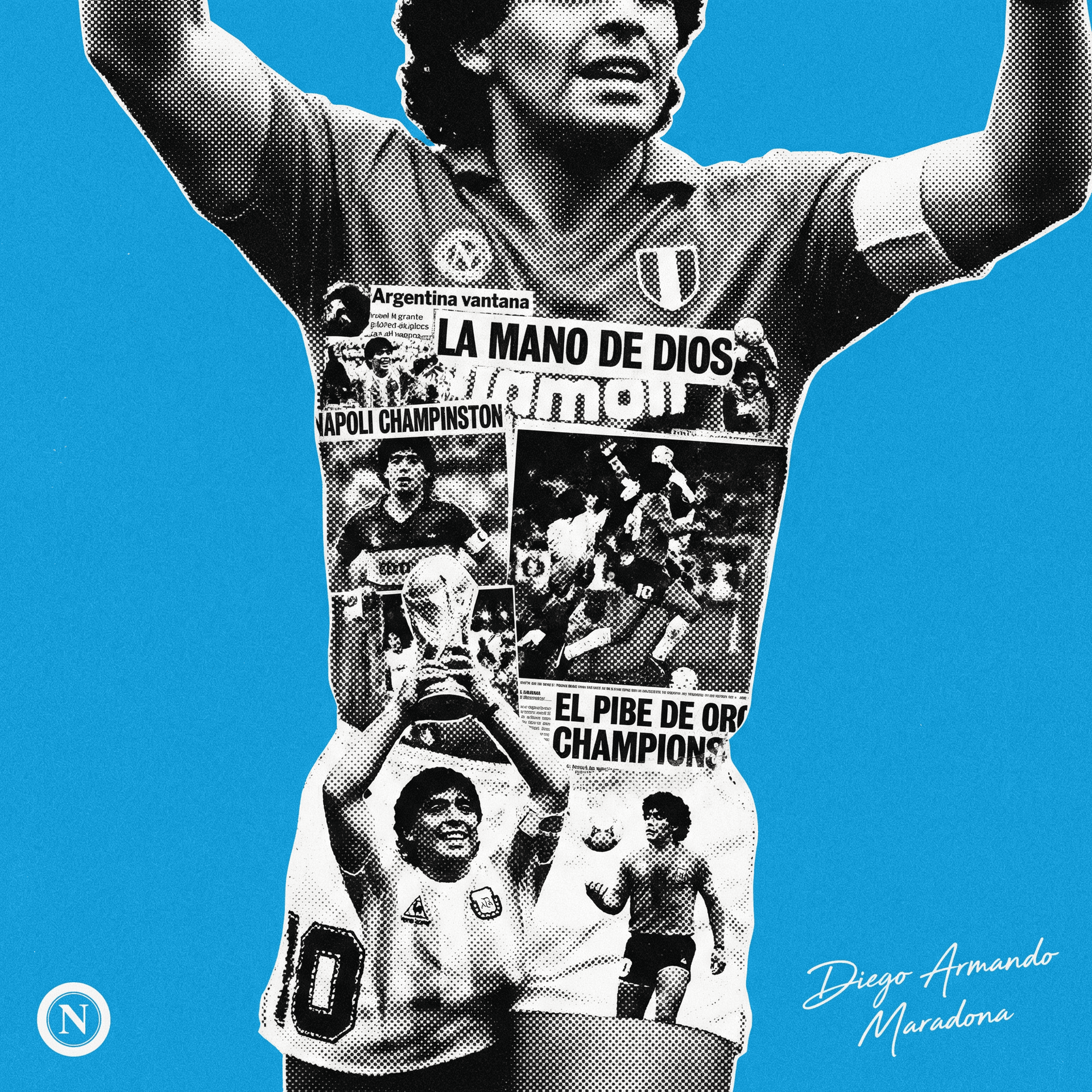 Maradona with historic moments