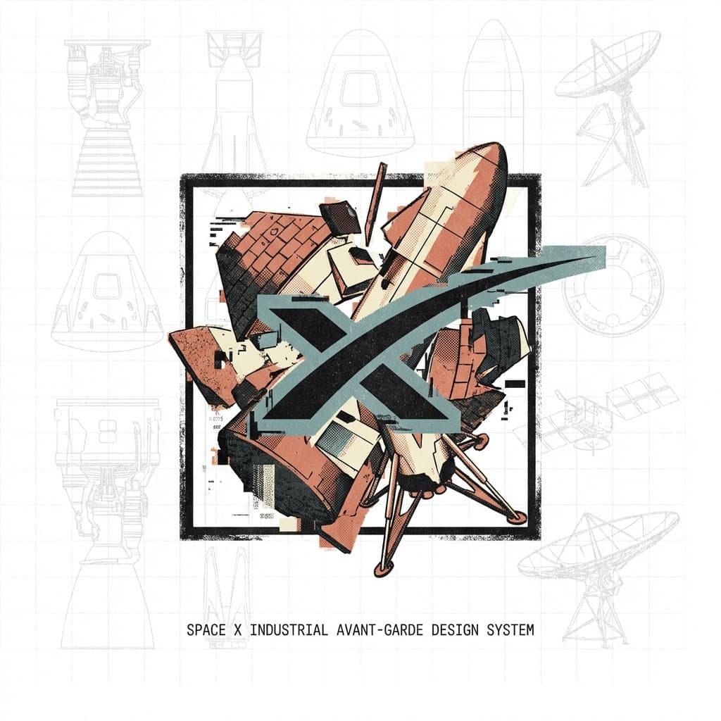 SpaceX industrial brutalism