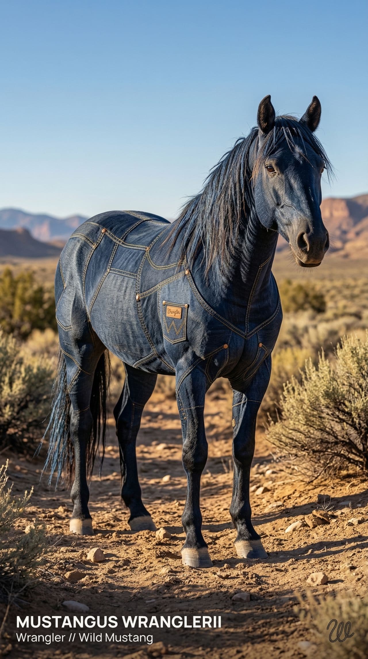 Denim Wild Mustang