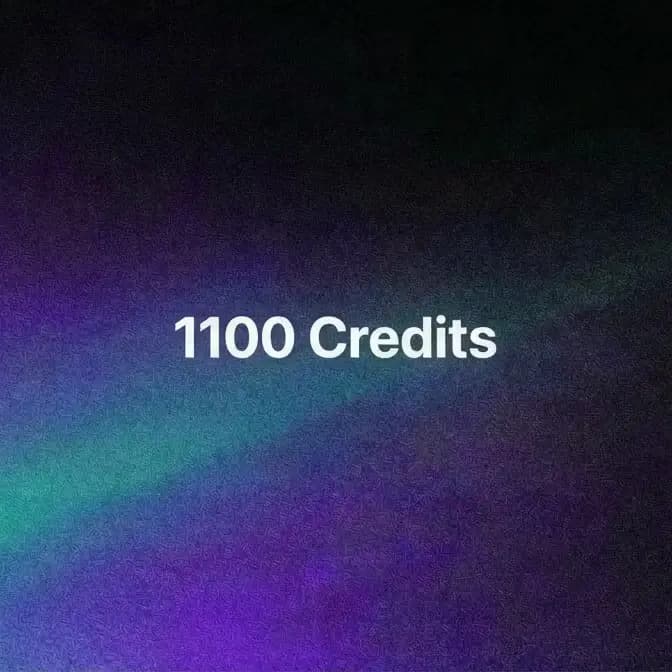 1100 Credits