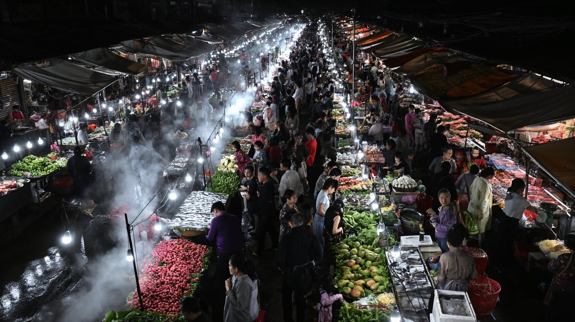Bustling Night Market