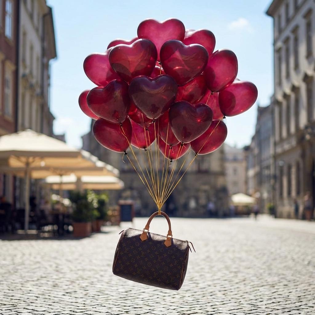 LV bag in flight