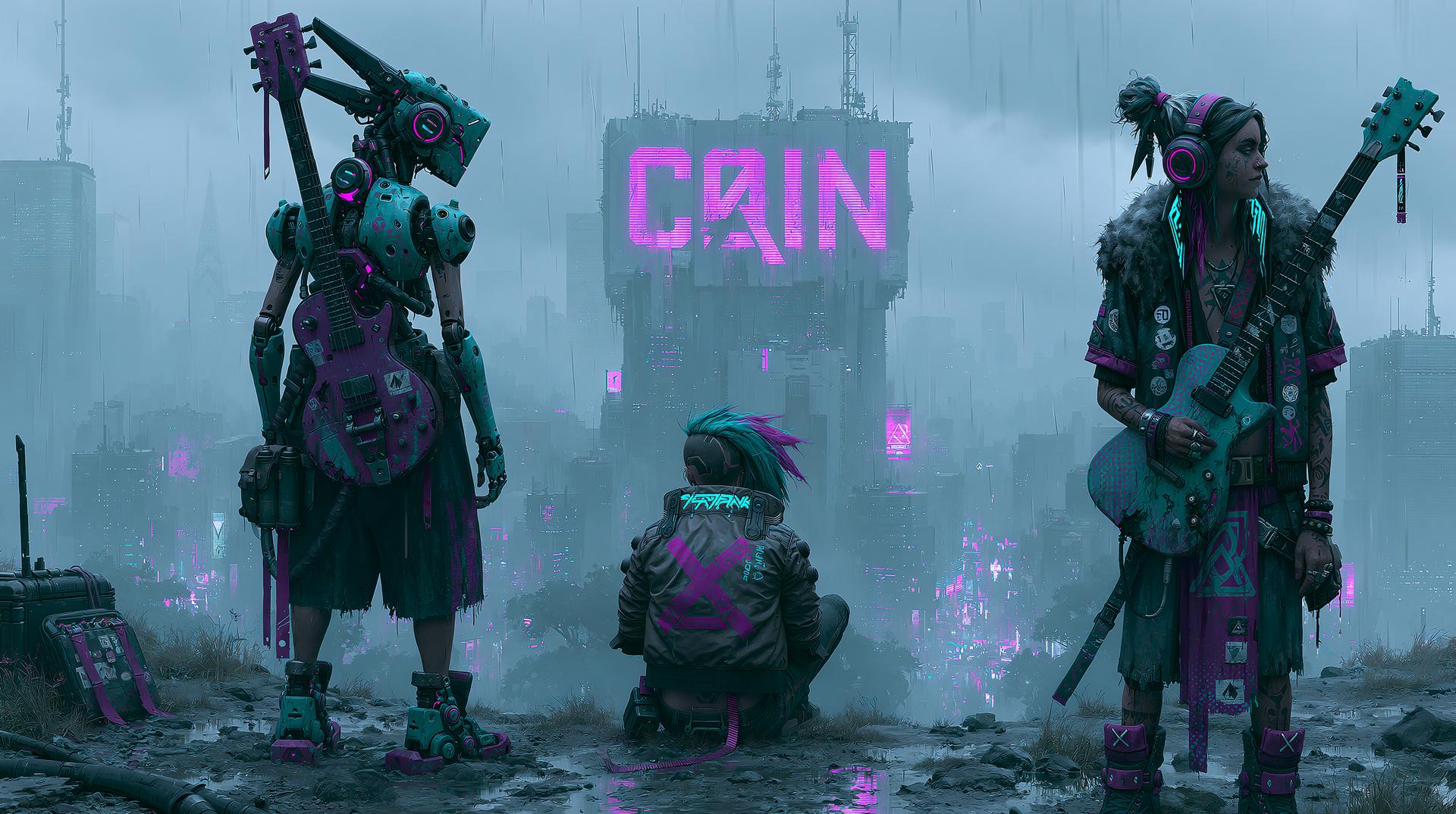 Rainy Metropolis Overlook