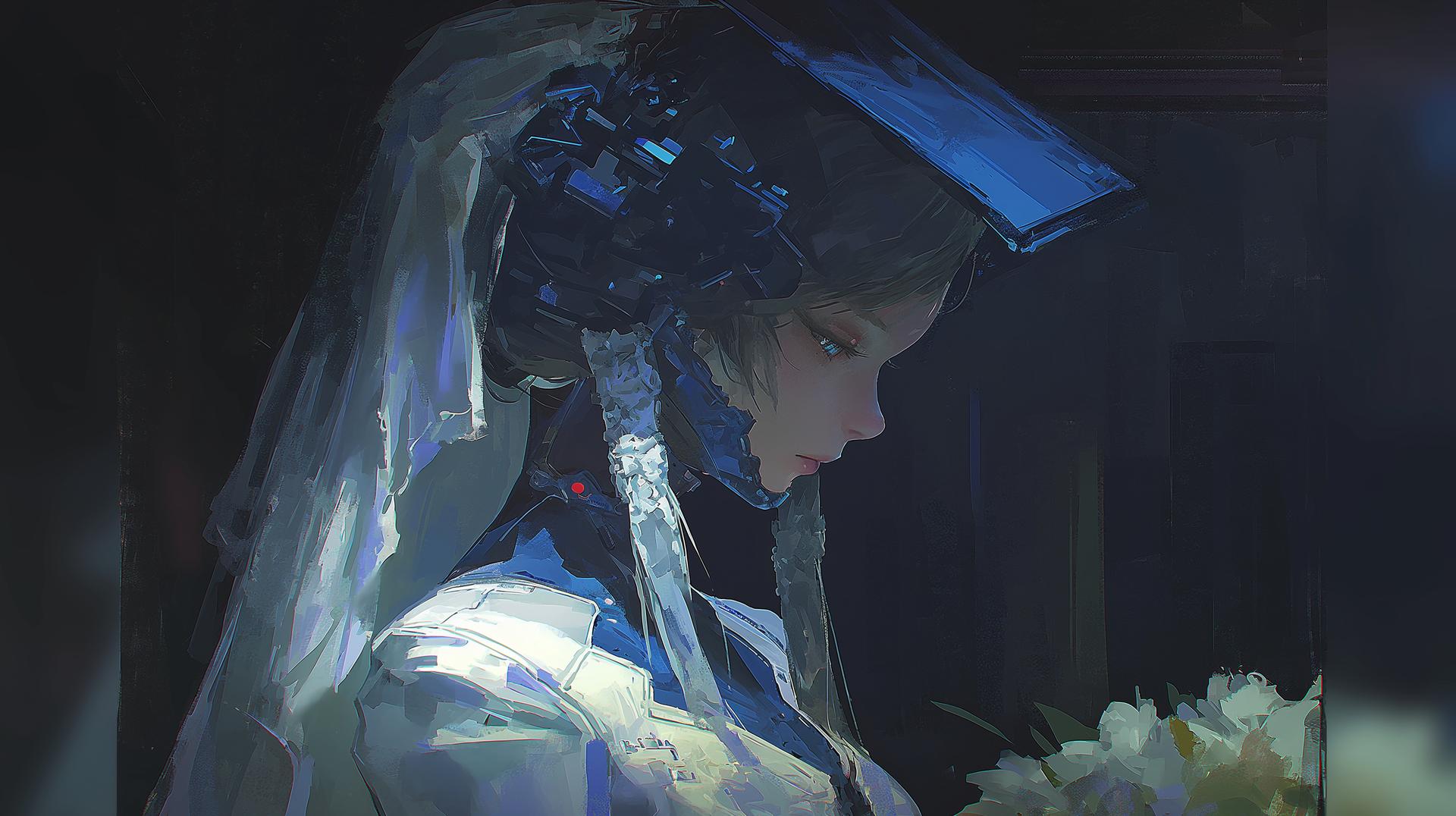Veiled Android Bride