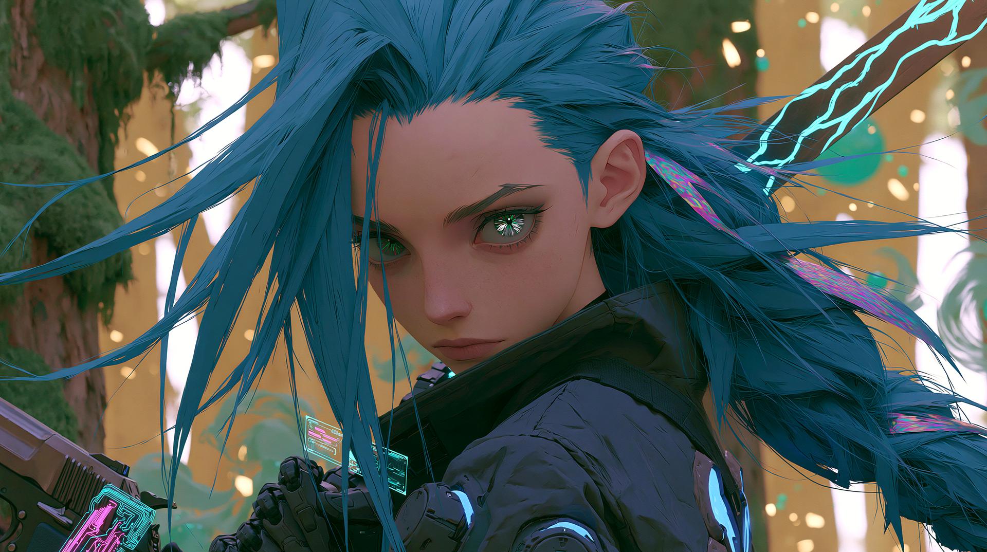 Azure Blade Stare