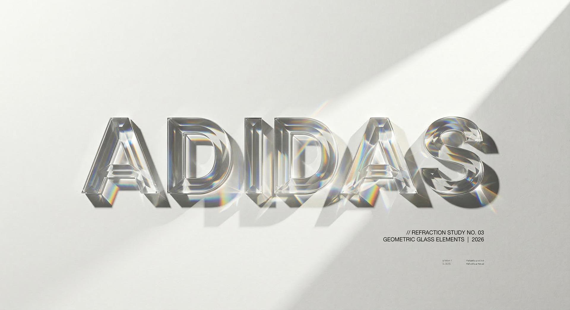 Faceted Adidas Glass