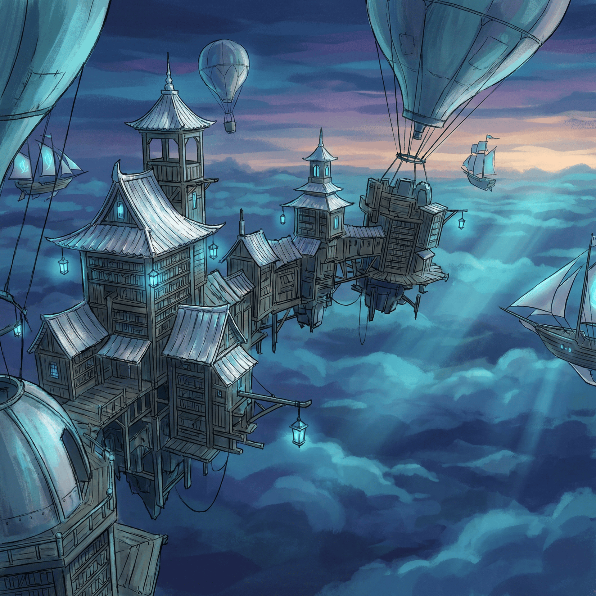 Balloon-Powered Sky City