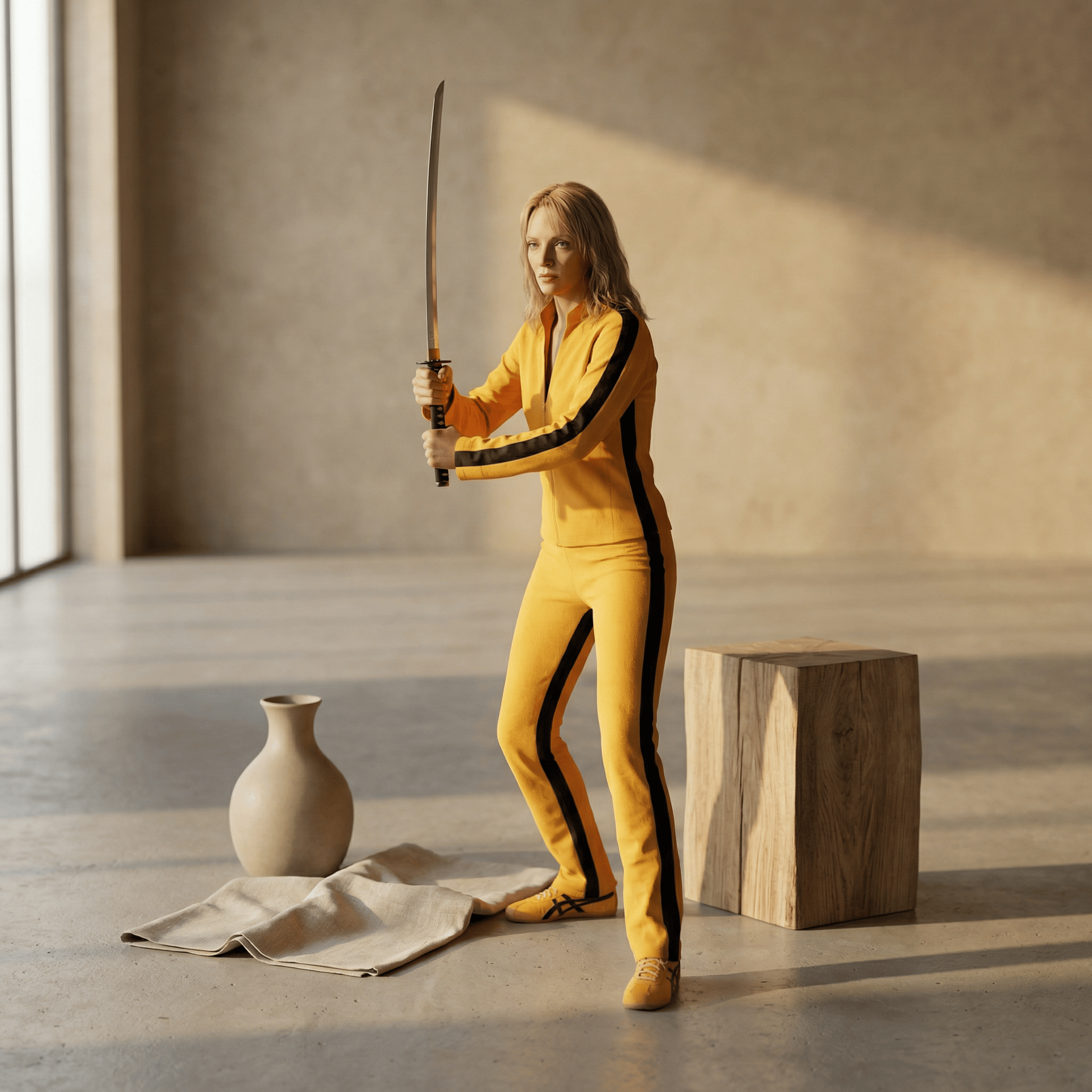 Cinematic Yellow Warrior