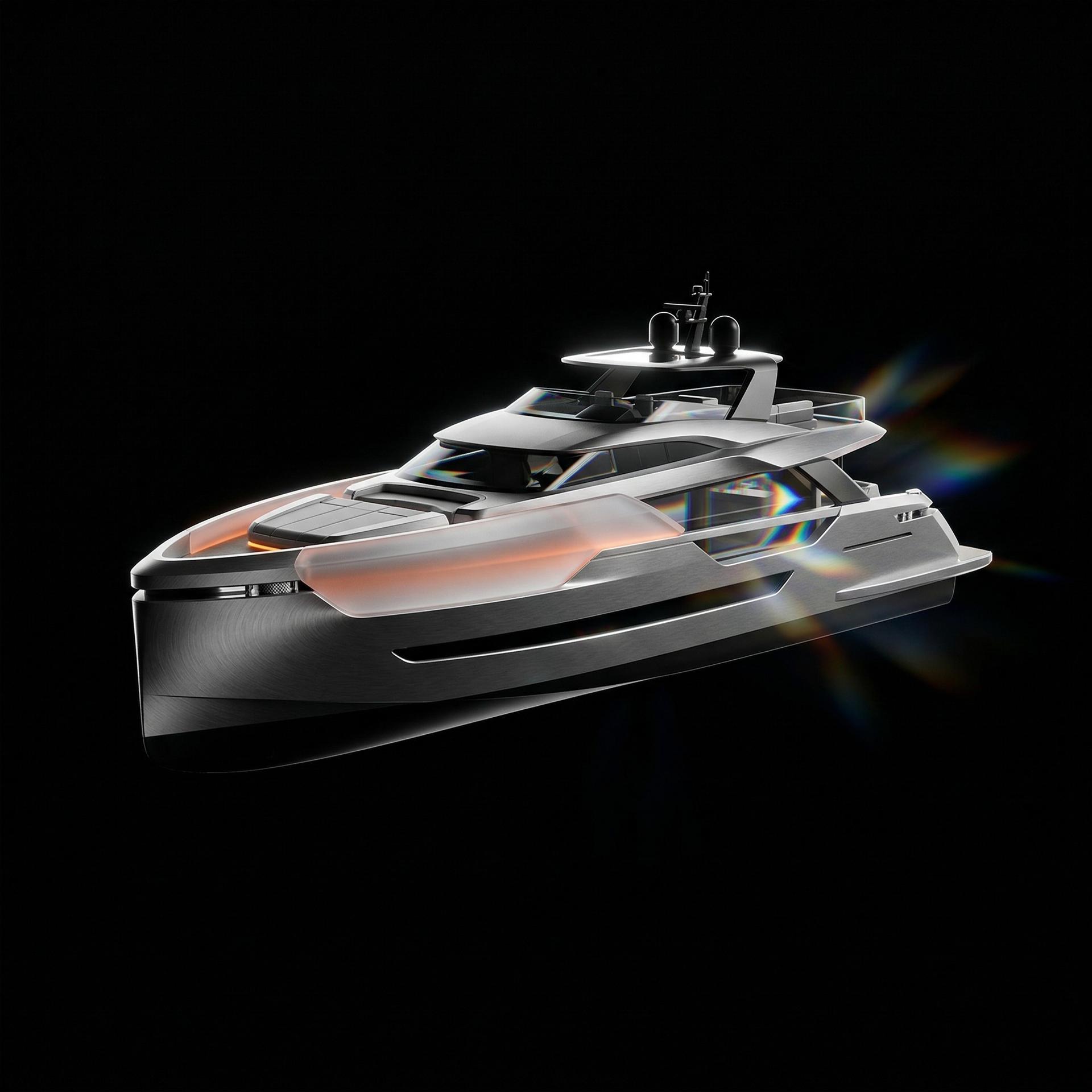 Sleek Modern Industrial Yacht