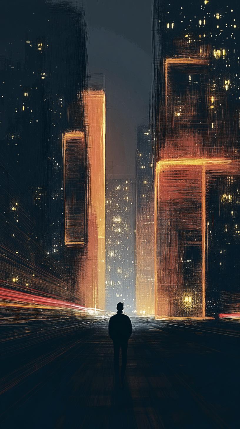 Glowing Urban Alleyway