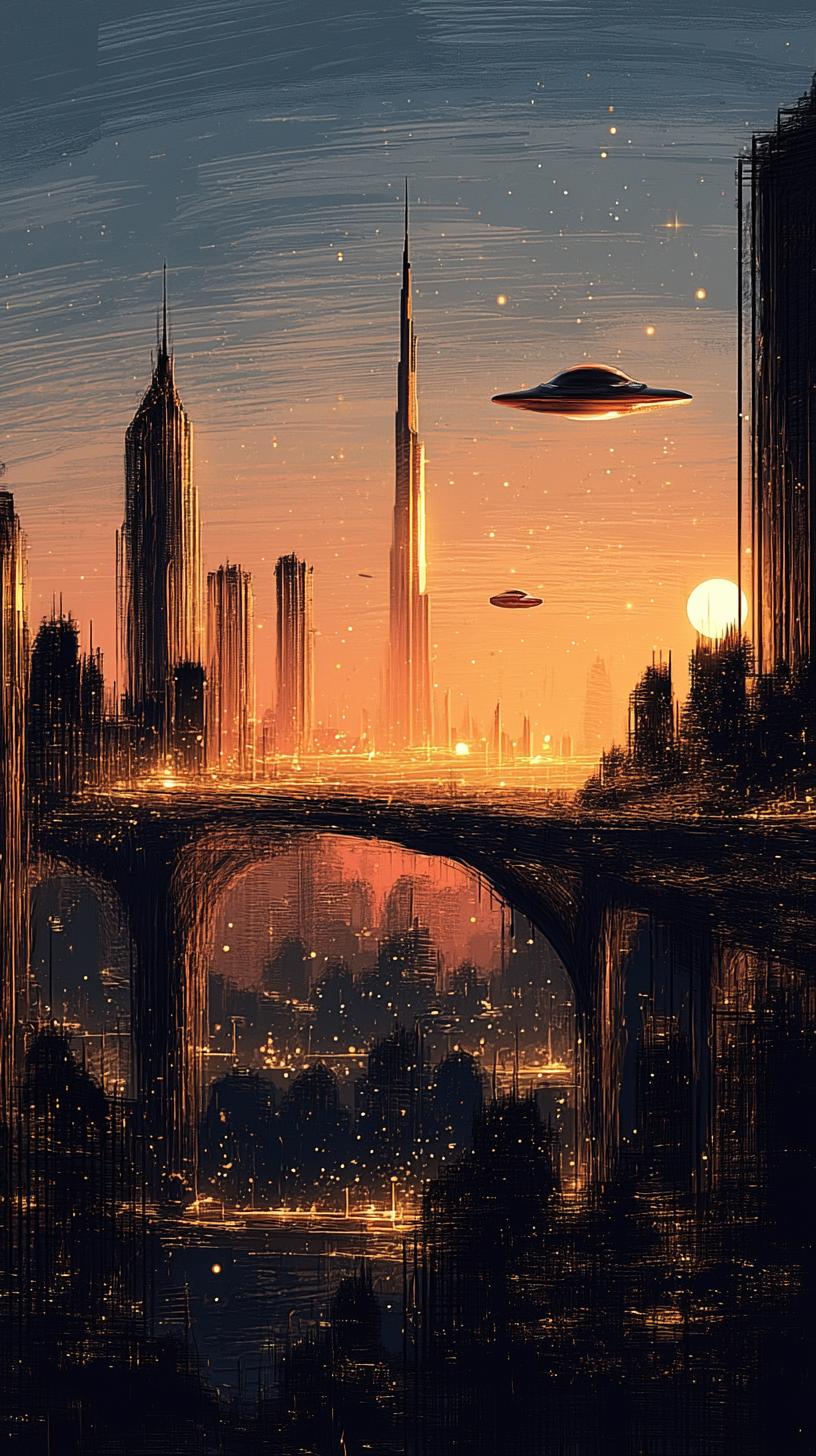 Future City Sunset