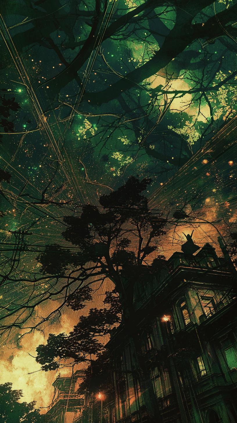 Starlit Gothic Manor