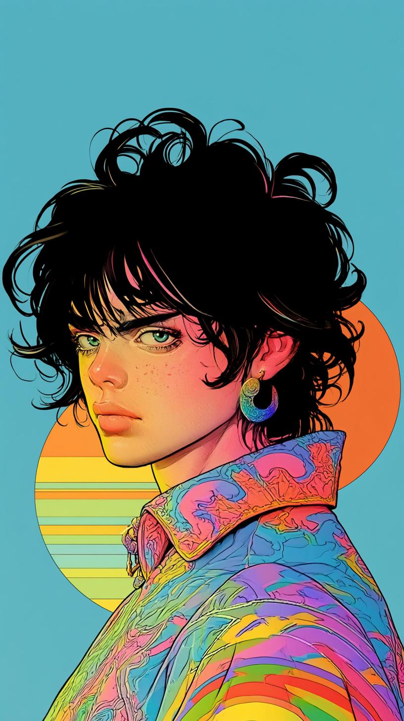 Sun-Drenched Retro Portrait