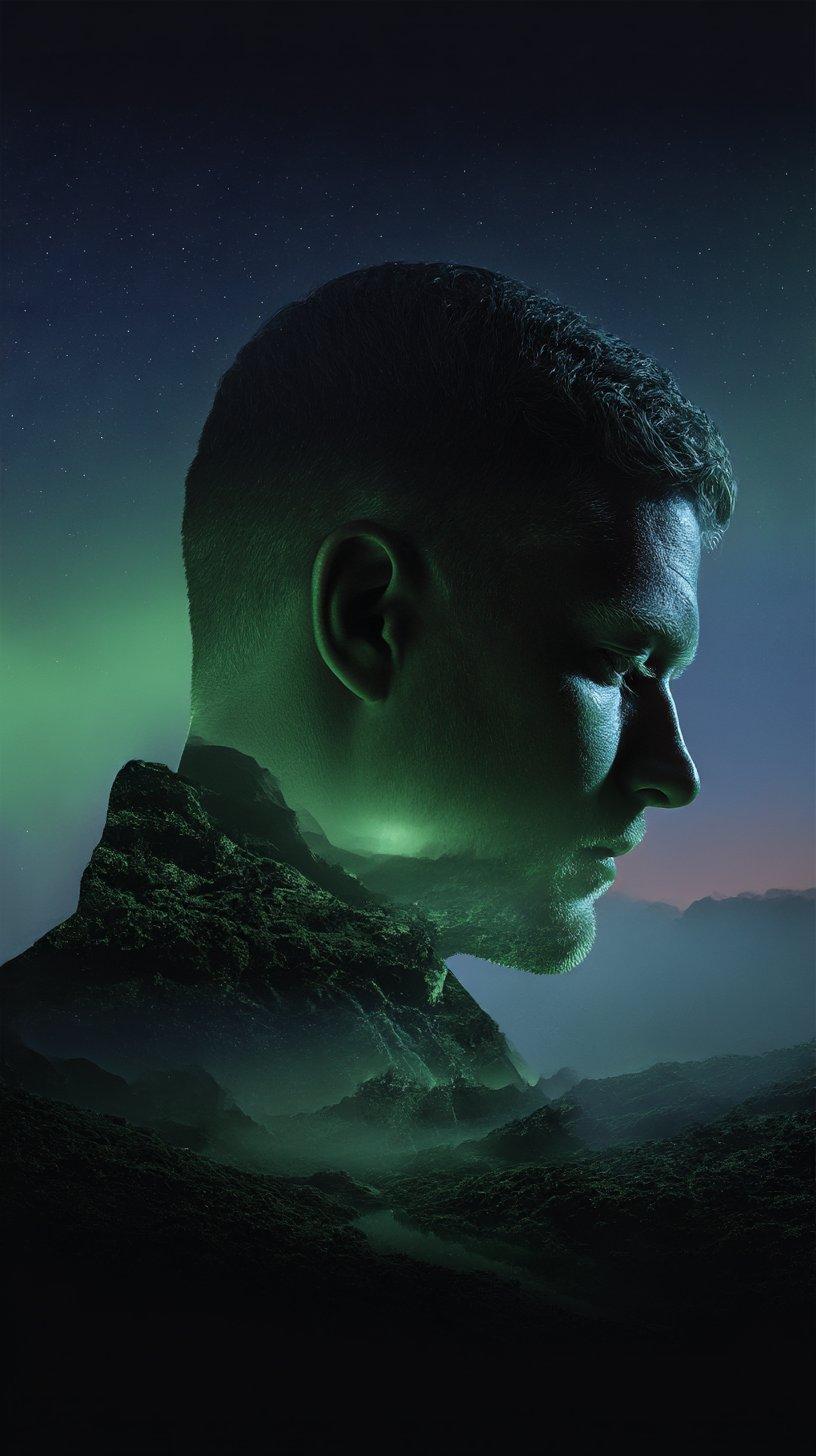 Mountain Silhouette Portrait