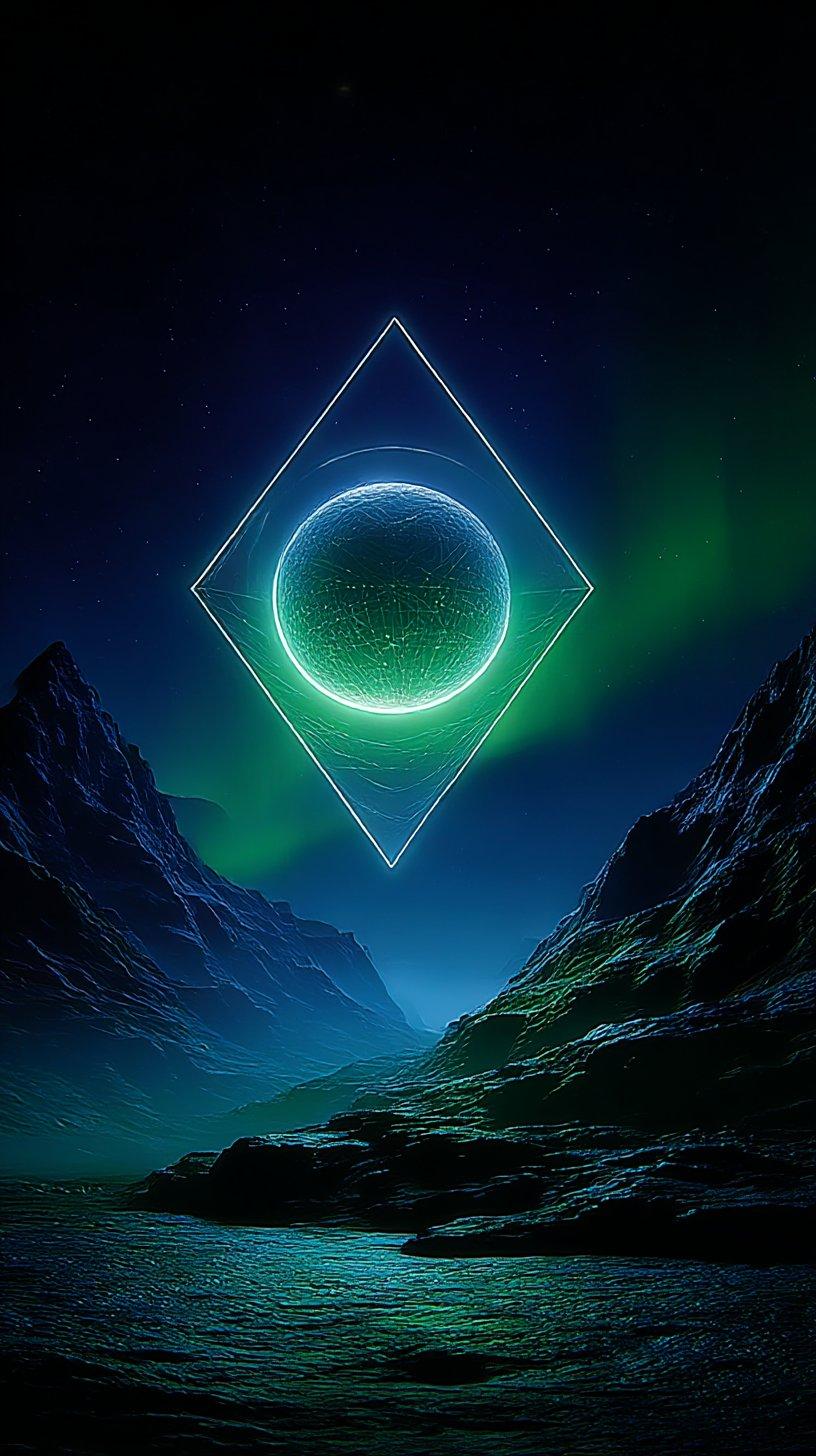 Glowing Diamond Sphere