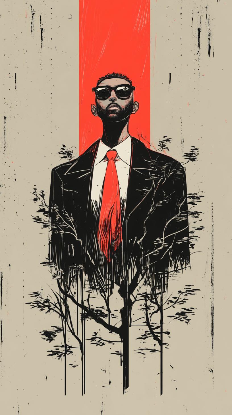 Suited Forest Silhouette