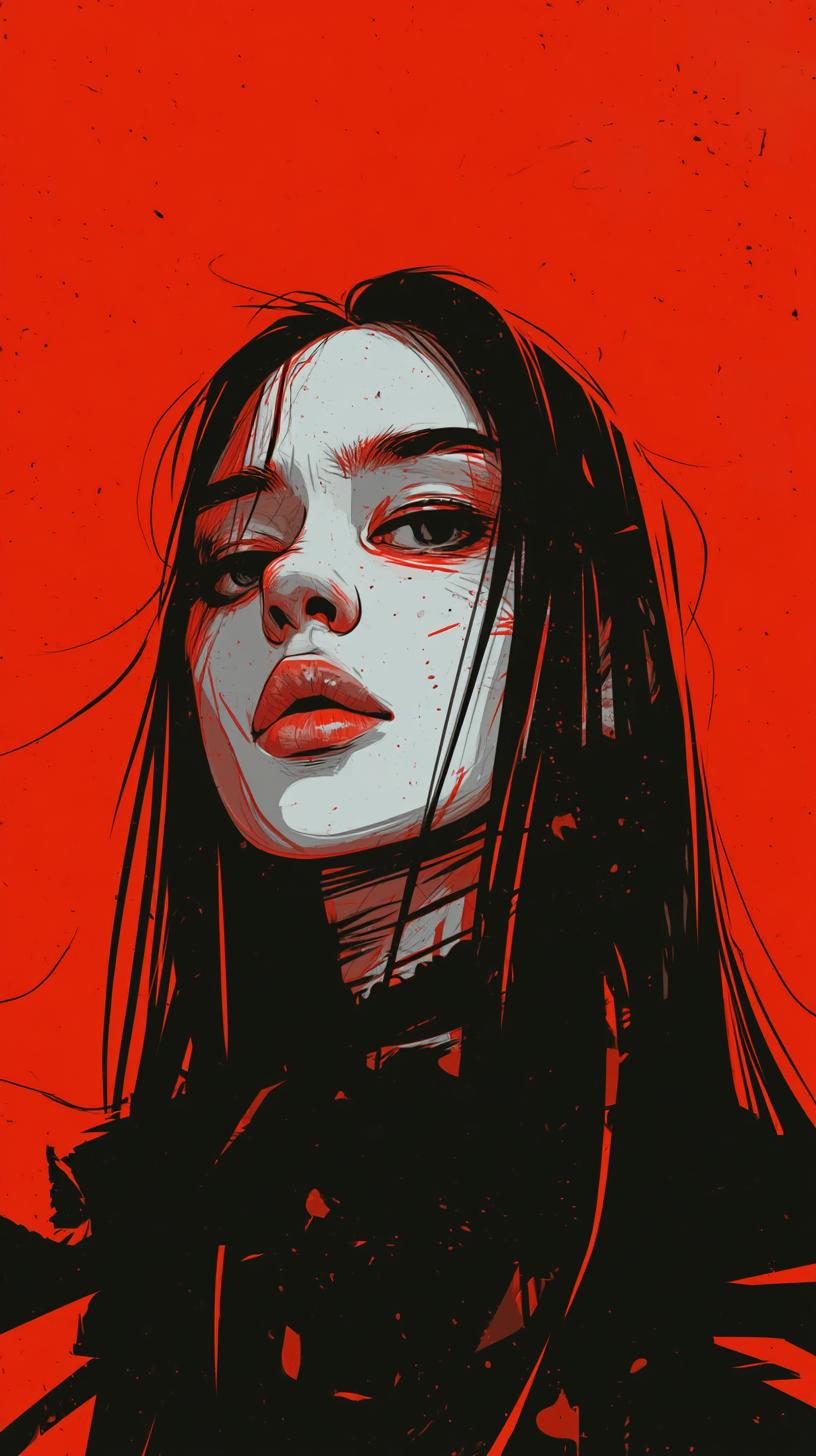 Intense Ink Portrait