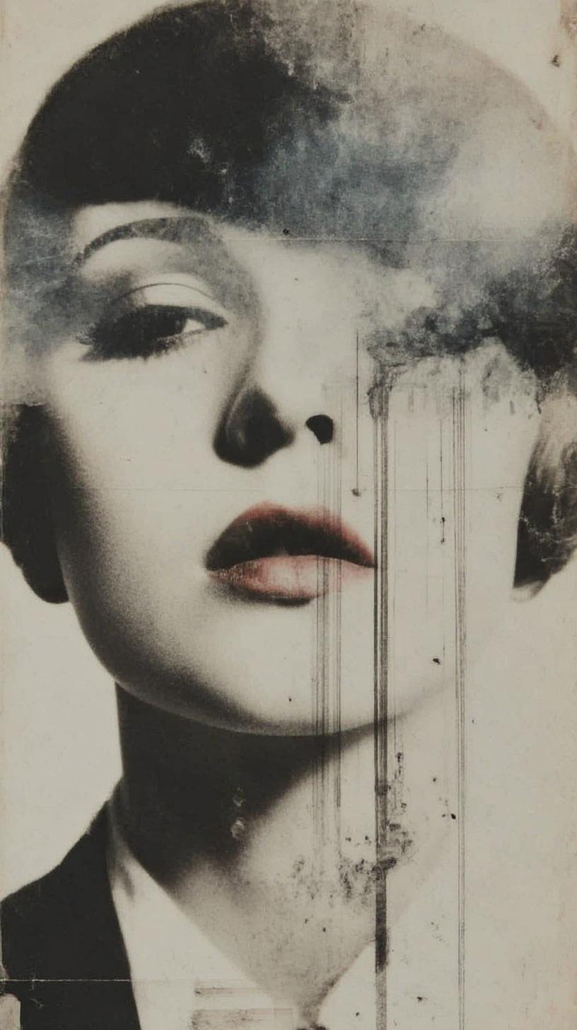 Intense Gaze with Drips