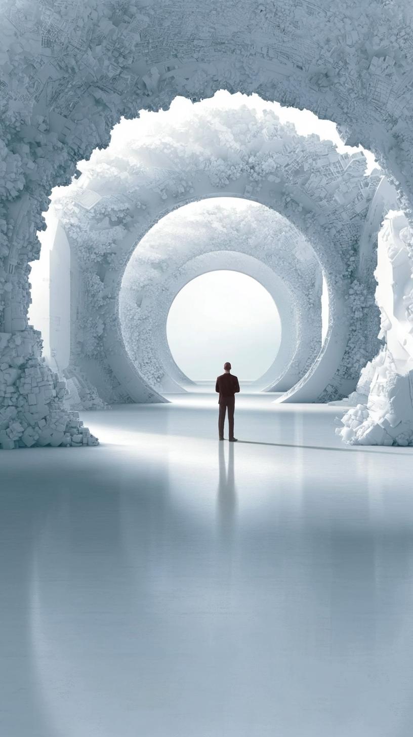 Infinite White Arches