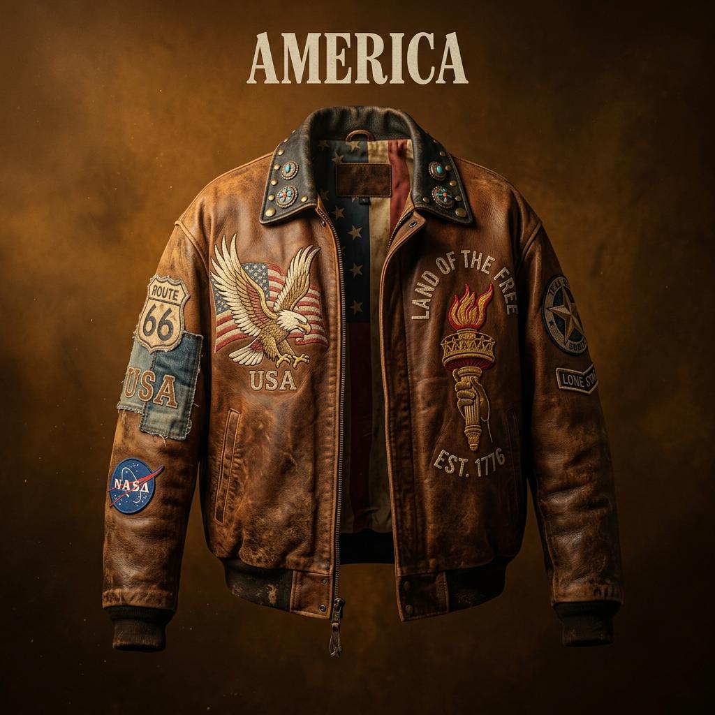 Vintage Americana Bomber