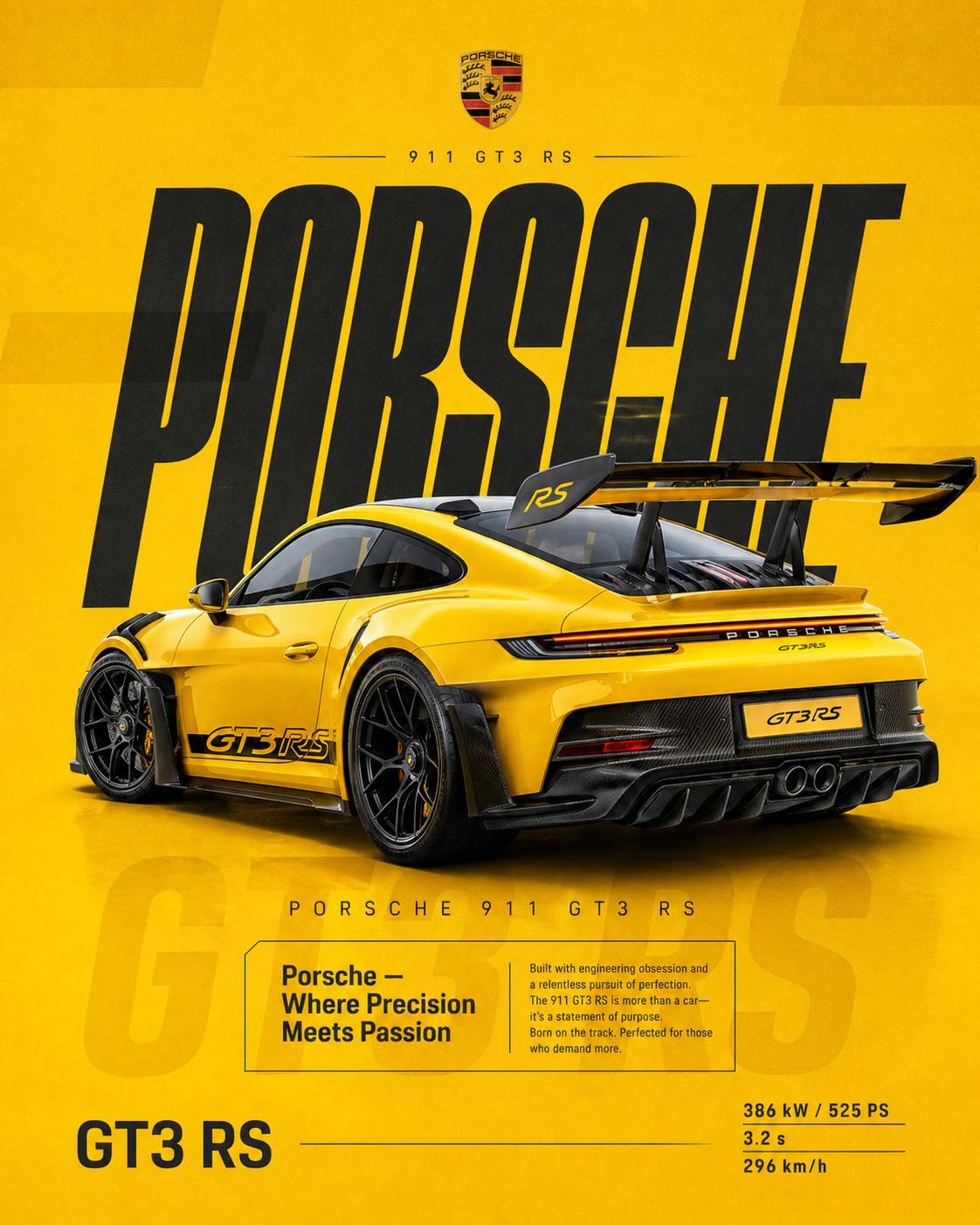 Racing Yellow Porsche