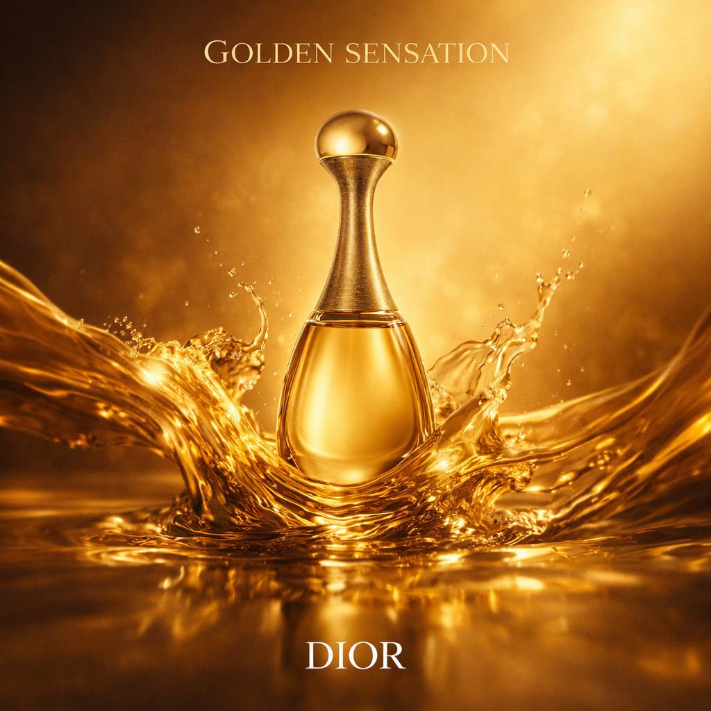 Golden Fluid Elegance