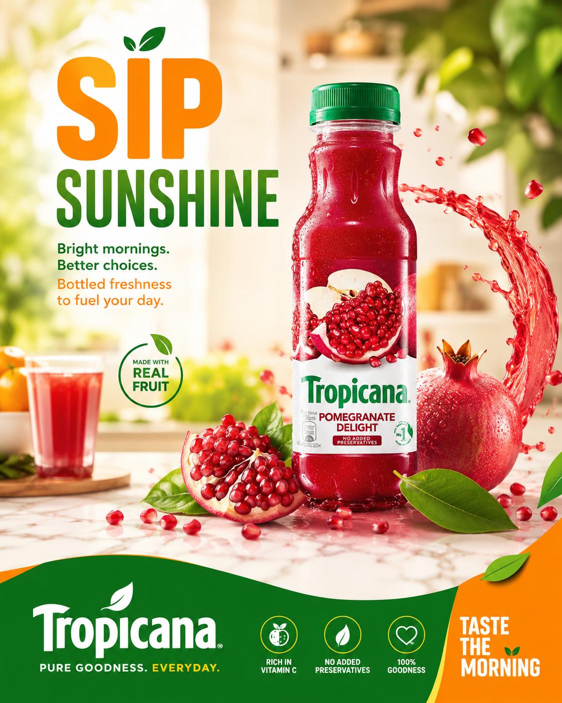 Pomegranate Morning Glow