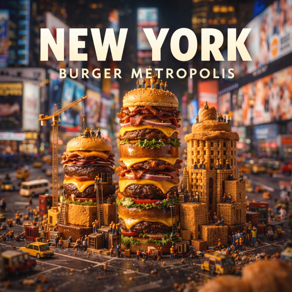 Times Square Burger Towers
