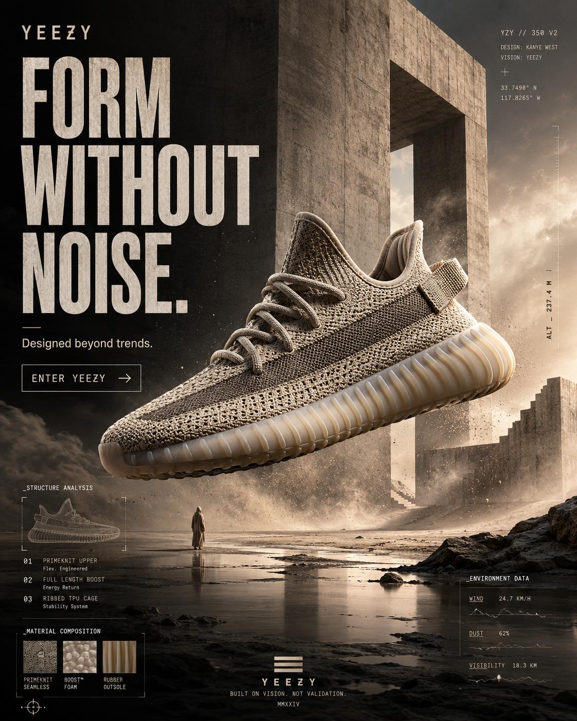 Brutalist Desert Yeezy