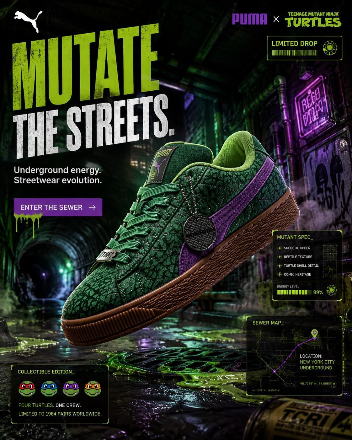 Mutant Sewer Suede