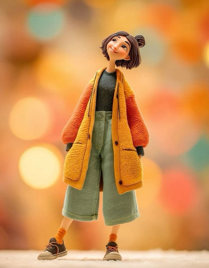 Yellow Fleece Overcoat