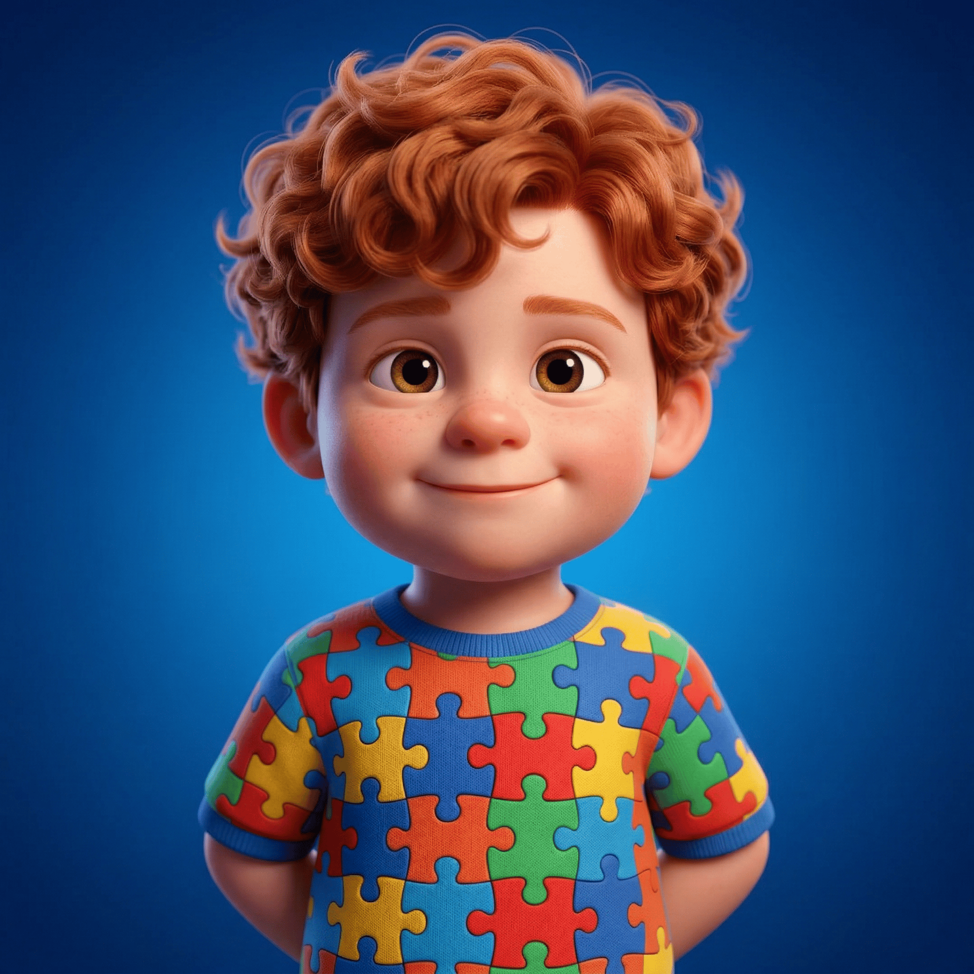 Freckled Ginger Child