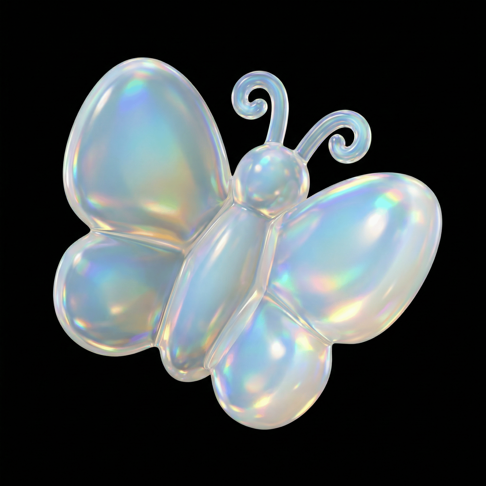 Opal Iridescent Butterfly