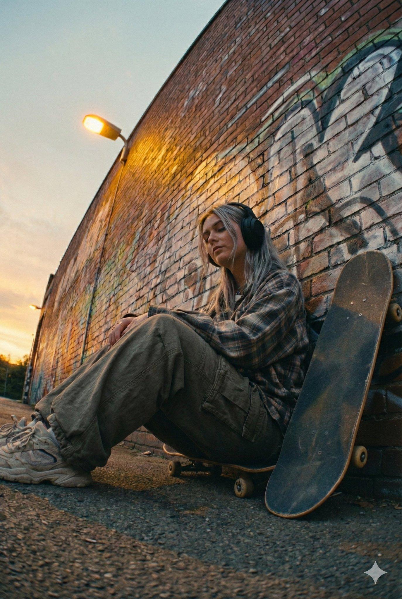 Skater Wall Sunset
