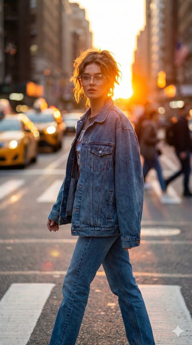 Sun-Drenched City Walk