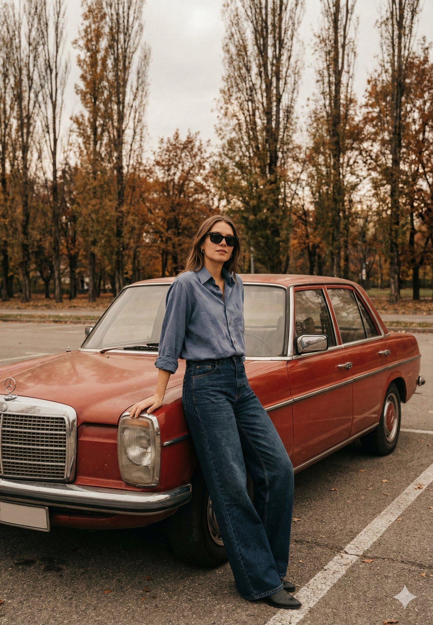 Vintage Mercedes Autumn