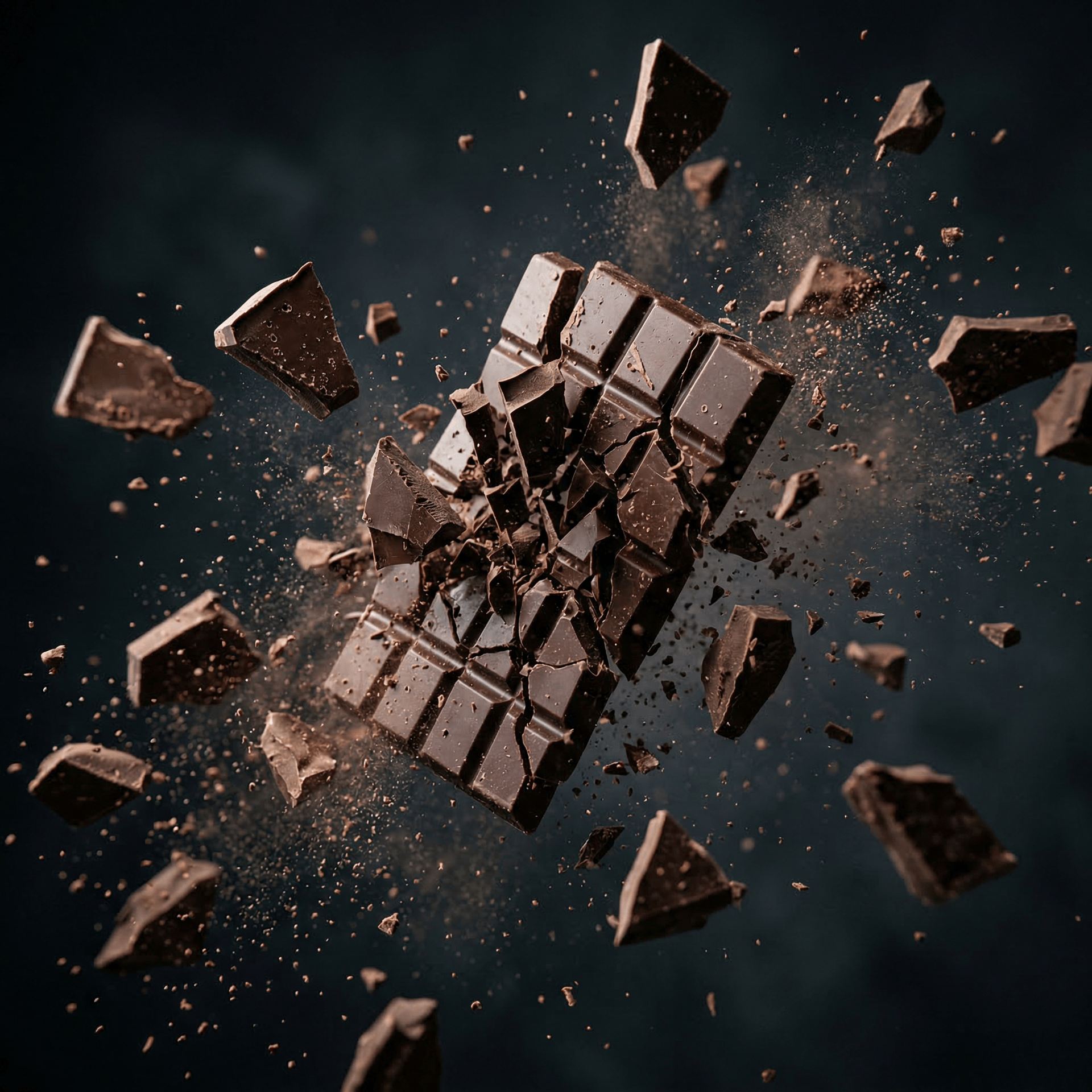 Exploding Dark Chocolate Bar