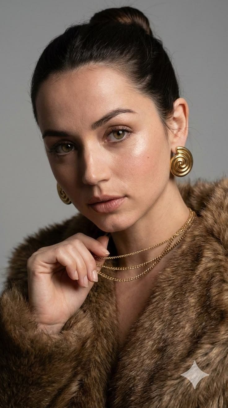 Golden Gaze Portrait