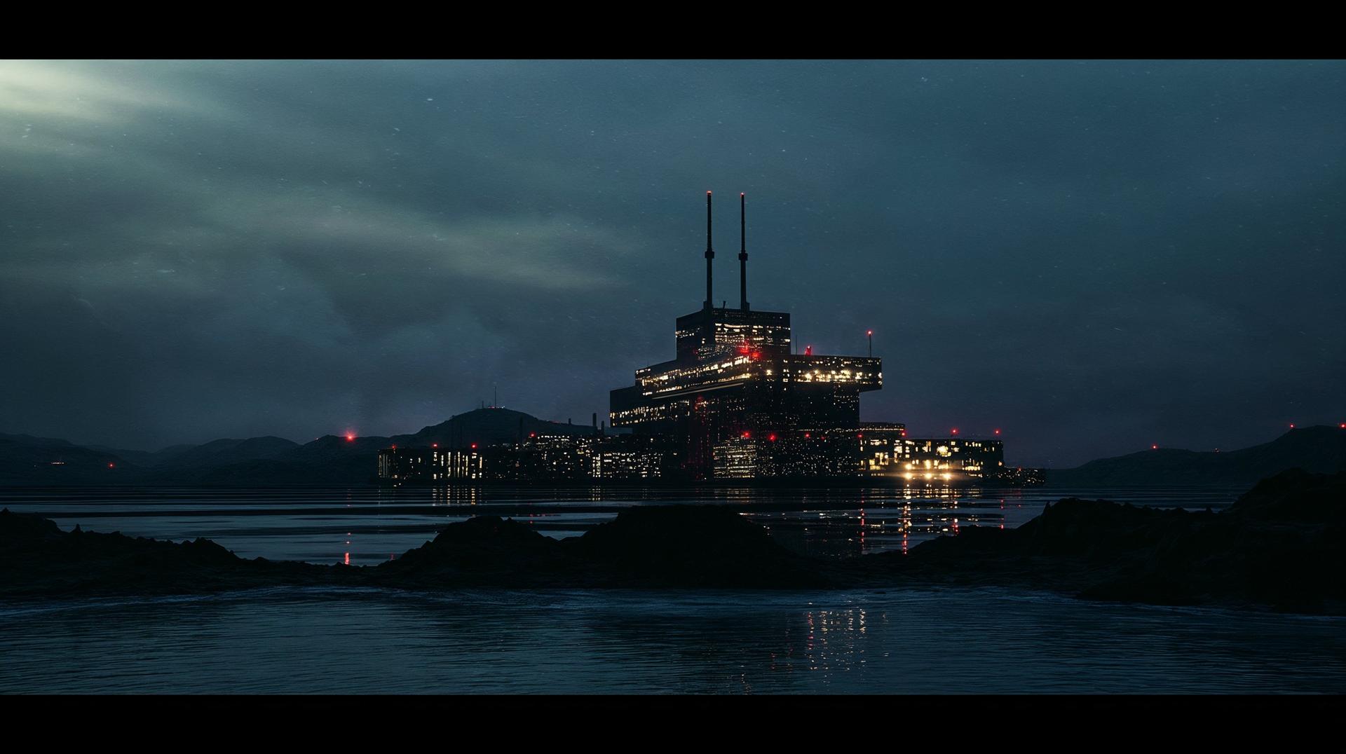 Night Industrial Outpost
